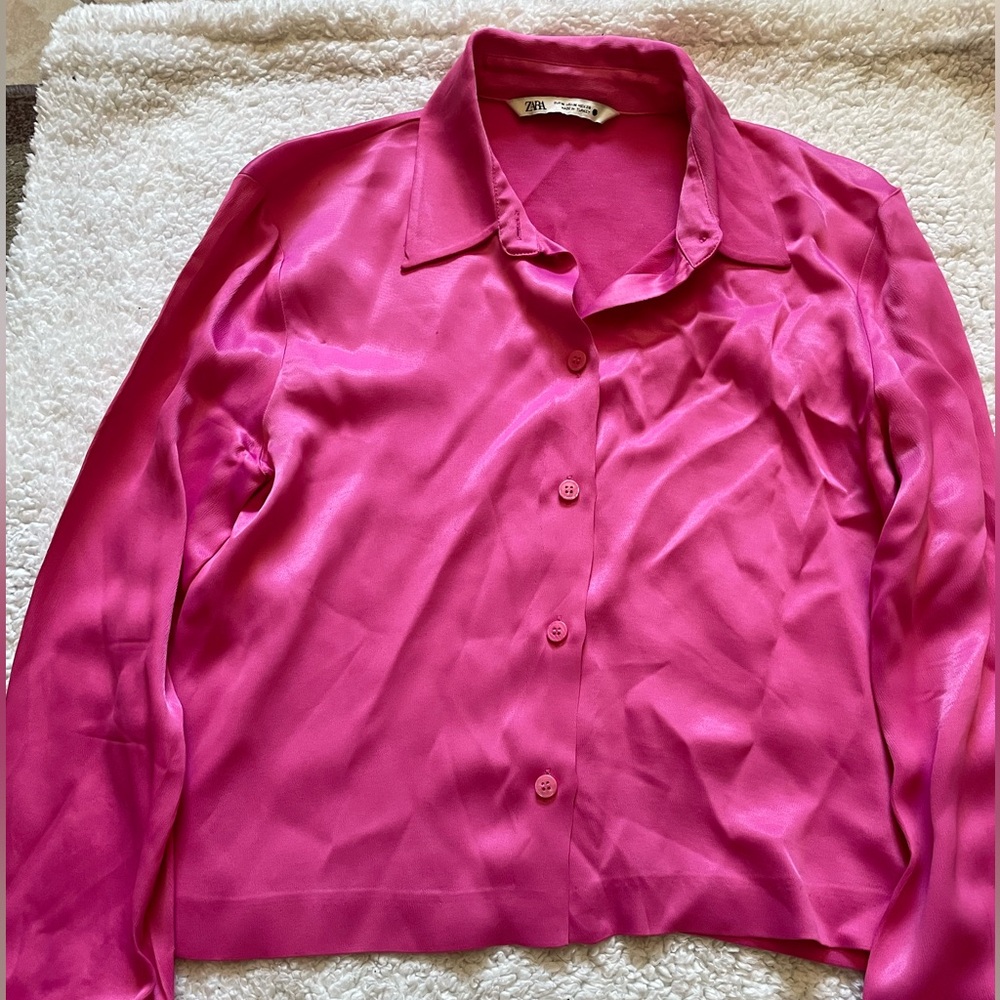 Pink Zara Business Top